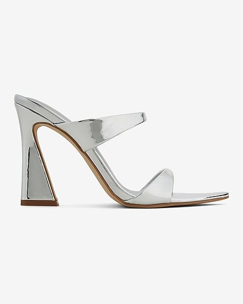 Pointed Toe Double Strap Heeled Sandals | Express