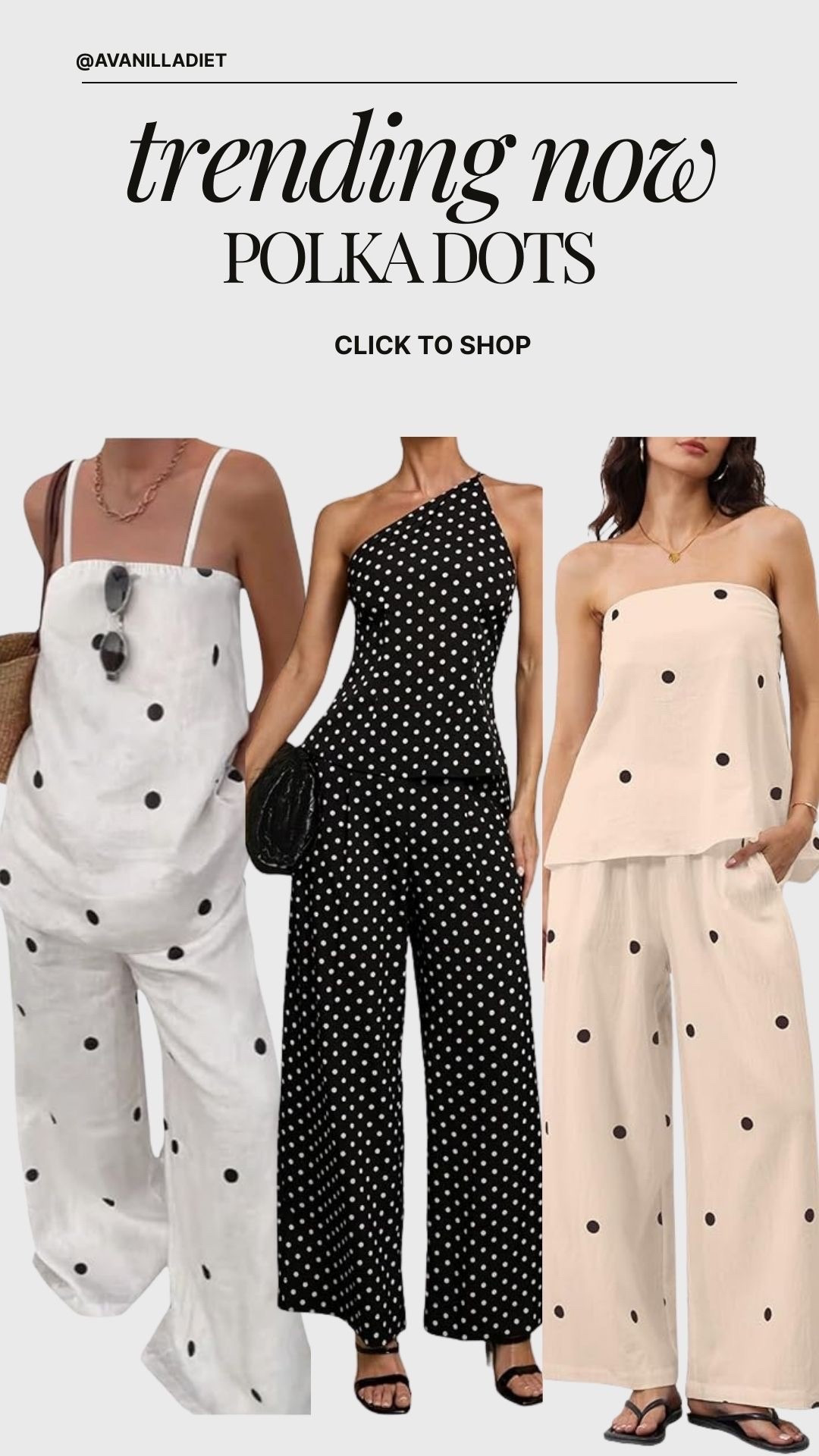 ⚫️⚪️ Trending now: polka dots ⚪️⚫️

#polkadottrend #trendingnow #femininefashion #ltkstyle #summertrends #styleinspo
#amazonfashion

#LTKSeasonal