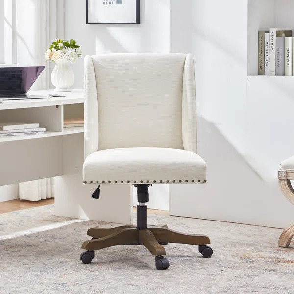 Swivel Chenille Deep Seating Task Chair | Wayfair North America