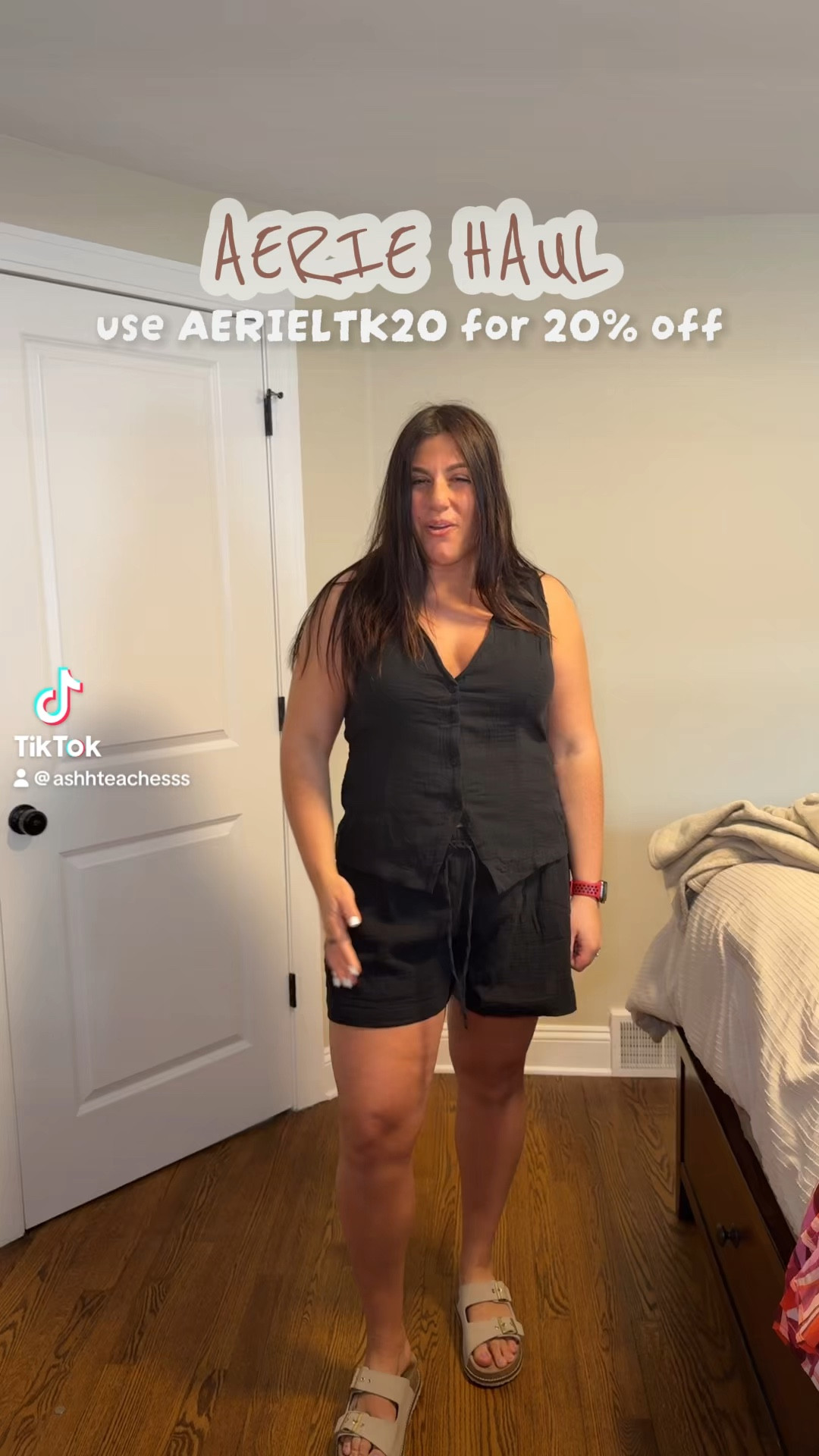 AERIE HAUL! Use aerieltk20 at checkout
Shorts - large
Black top - large
Bf tee - small 
Tube top - large
Pants - medium long

#LTKSaleAlert #LTKMidsize #LTKxAerie