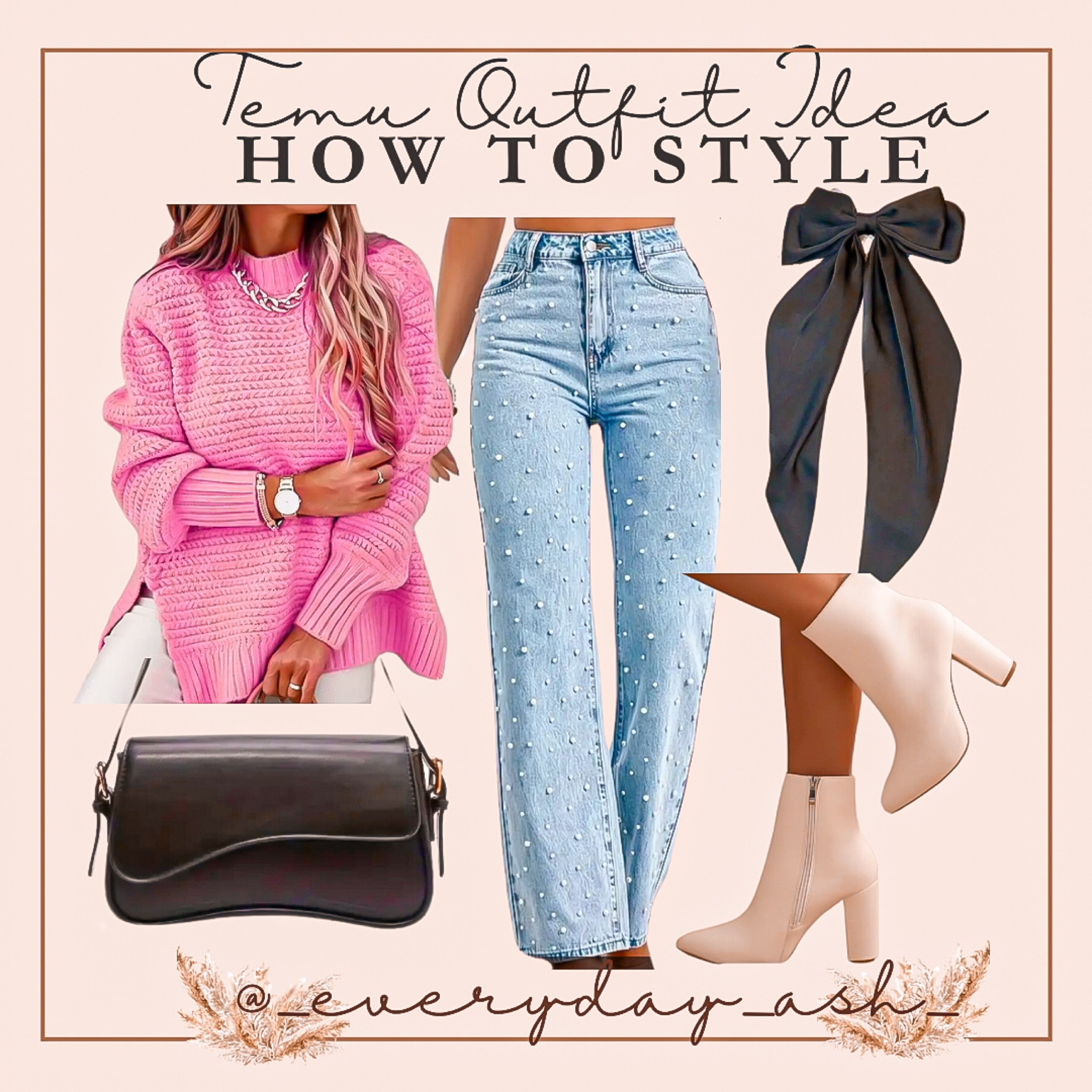 Valentines Day Outfit 💕🎀

Temu has lightening deals for new app users, just download the Temu APP and search code [dkt6999] to get the outfit with extra discount🎉
Free Shipping & Free Returns 🛍️

Temu fashion, Valentine’s Day, date night look, pink sweater, women’s jeans, denim, Pearl jeans, hair ribbon, hair bow, white heels, women’s shoes, white shoes, black purse, women’s sweater 

#LTKGiftGuide #LTKstyletip #LTKshoecrush