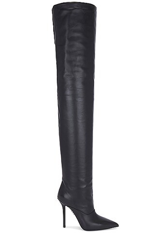 David Koma Wide Leg Thigh High Boot in Black | FWRD | FWRD 
