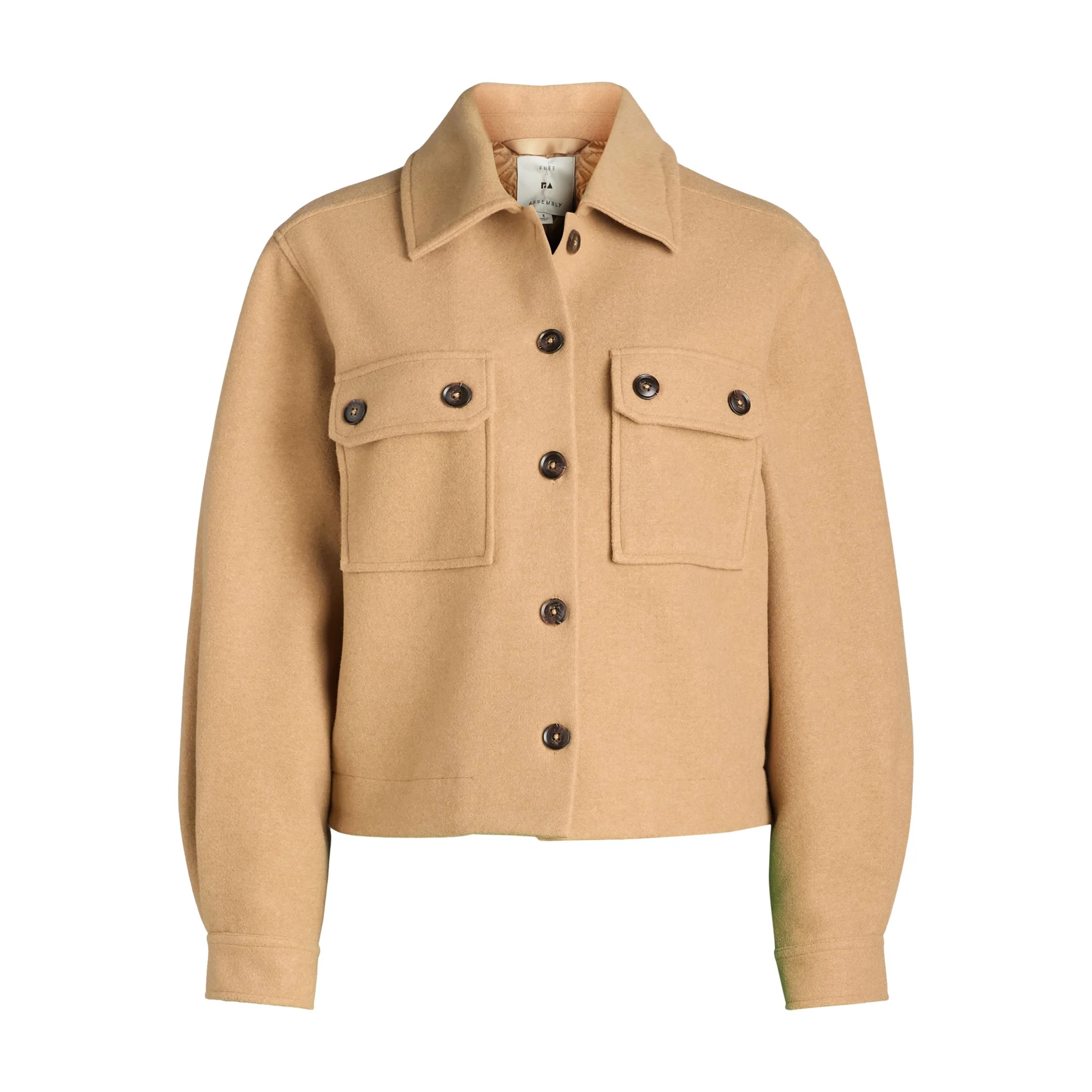 Free Assembly Women's Cropped Utility Jacket, XS-XXL | Walmart (US)