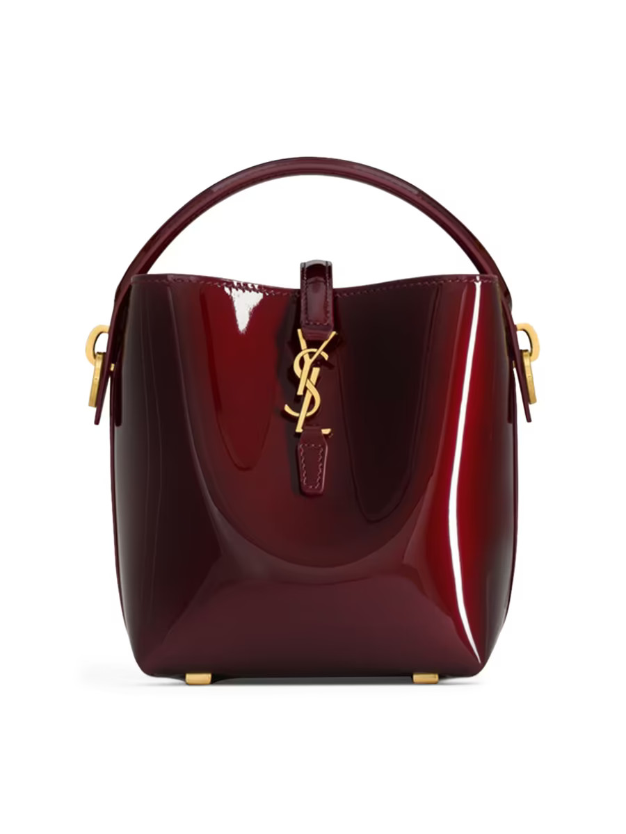 Le 37 Mini Bucket Bag in Patent Leather | Saks Fifth Avenue