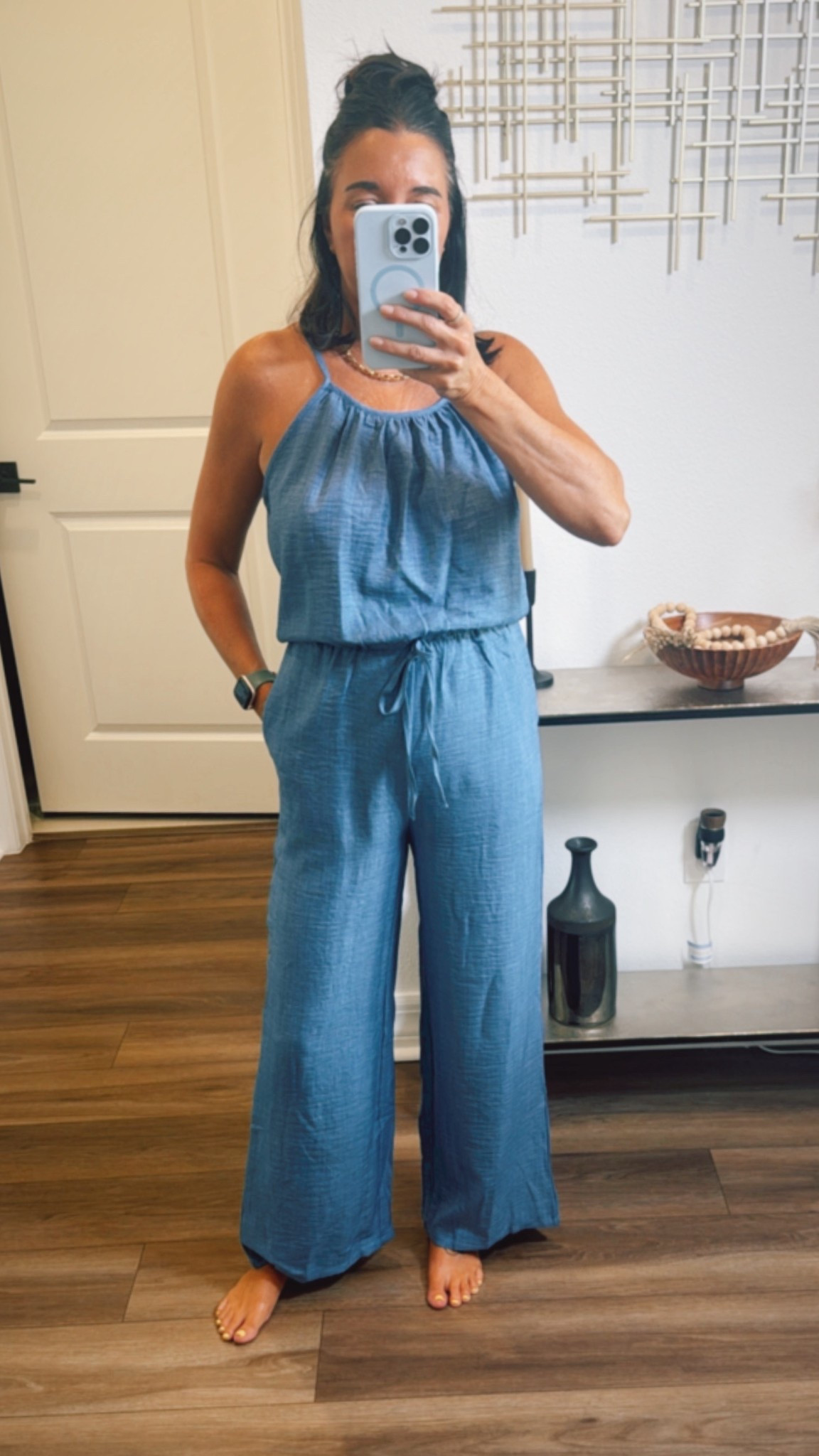 Easy, breezy, and Amazon-approved 💙 This lightweight jumpsuit is giving effortless summer style—perfect for errands, travel days, or just lounging barefoot at home (like me 😉). Comes in multiple colors and under $60

🛍️ Linked on my LTK
#AmazonFinds #LTKstyle #SummerStaples #JumpsuitSeason #EffortlessStyle #AmazonFashion #OOTD #WeekendStyle 

#LTKFindsUnder100