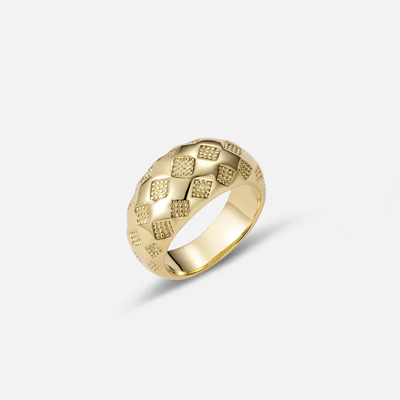 Khanh Gold Dome Ring | Victoria Emerson