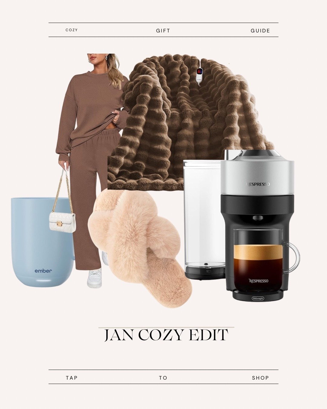 Cozy sleepwear
Ember heated mug
Nespresso
Cozy heated blanket 

#LTKSeasonal #LTKFindsUnder50 #LTKGiftGuide