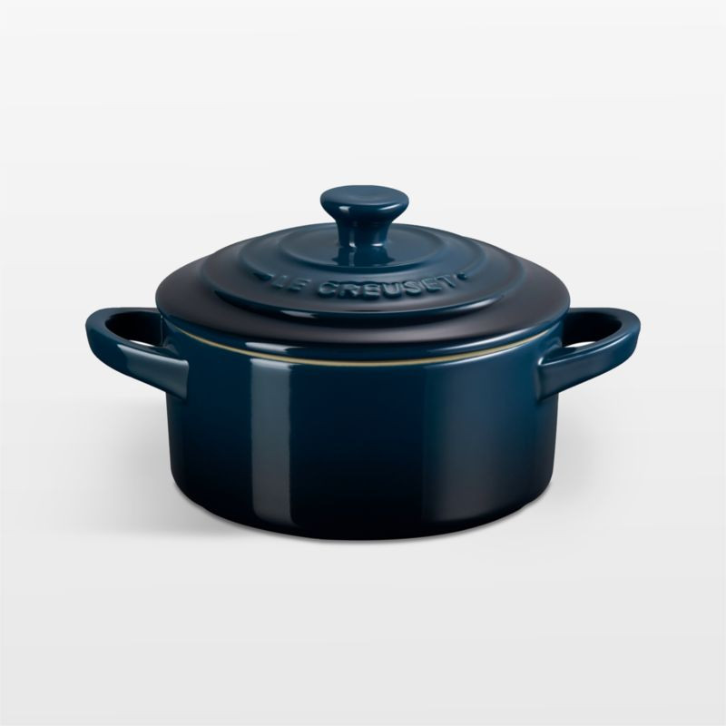 Le Creuset 8-Oz. Nuit Mini Cocotte + Reviews | Crate & Barrel | Crate & Barrel