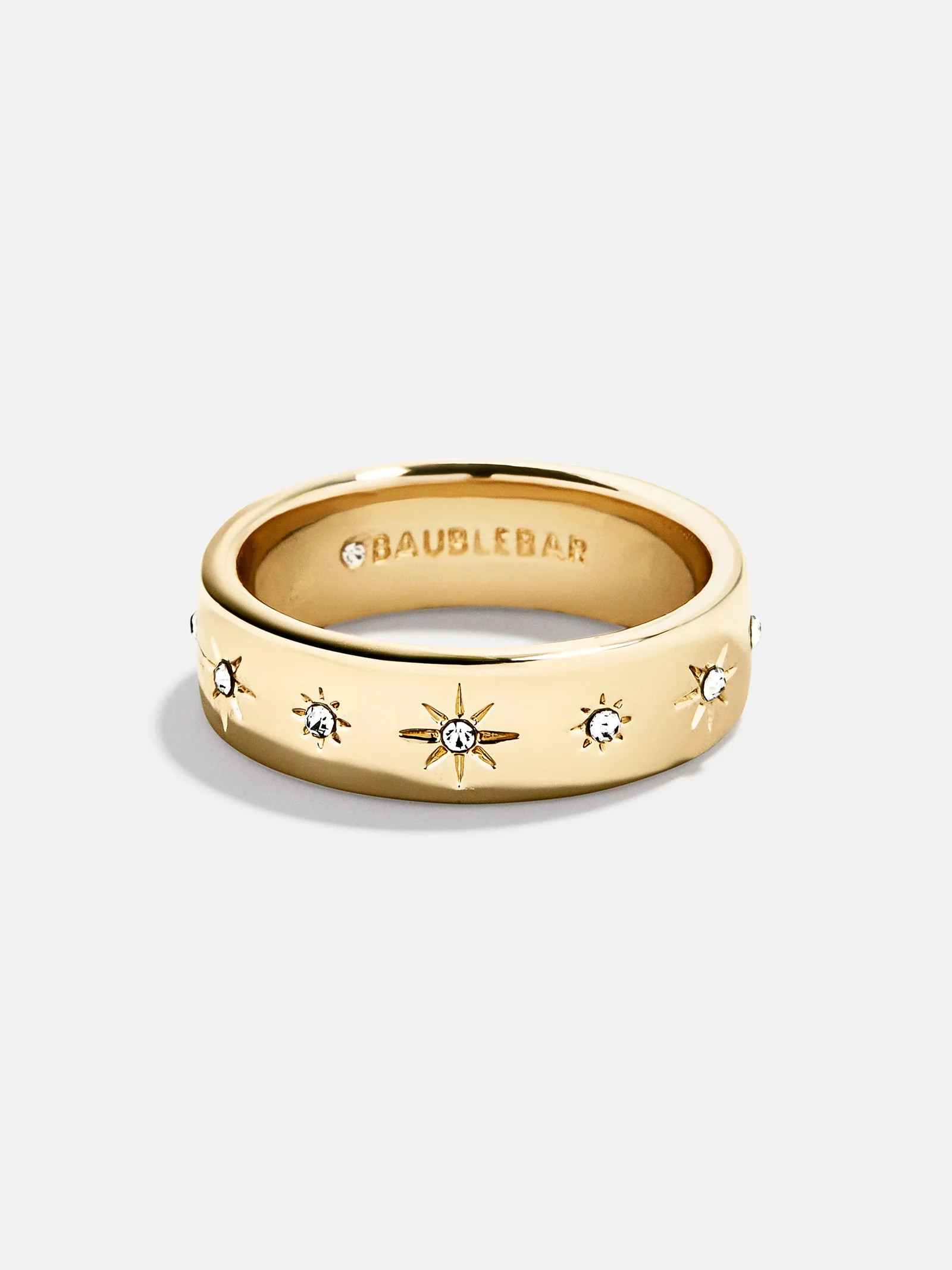 Astra Star Ring - Gold/Pavé | BaubleBar