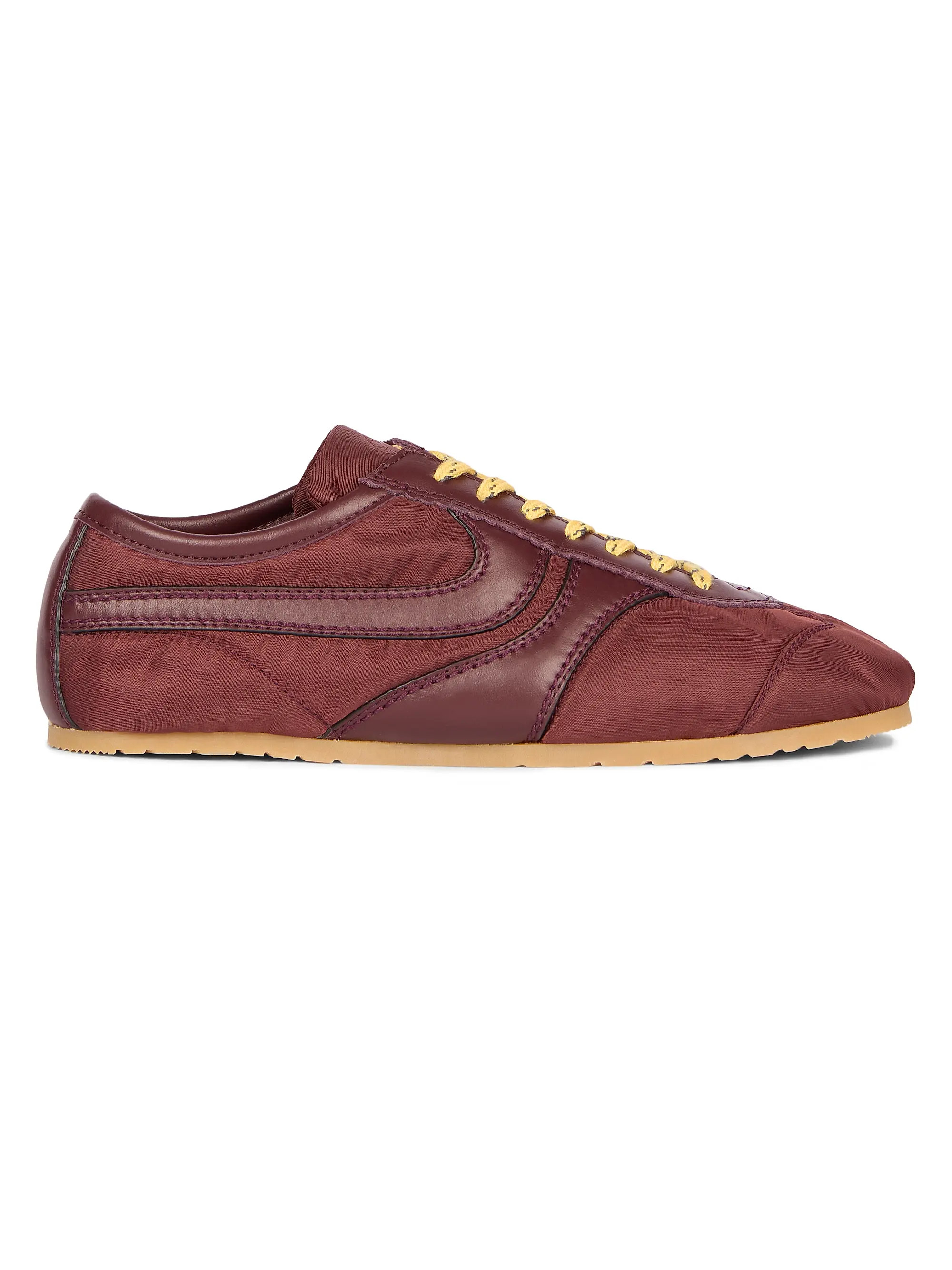 Nylon Leather-Trimmed Sneakers | Saks Fifth Avenue