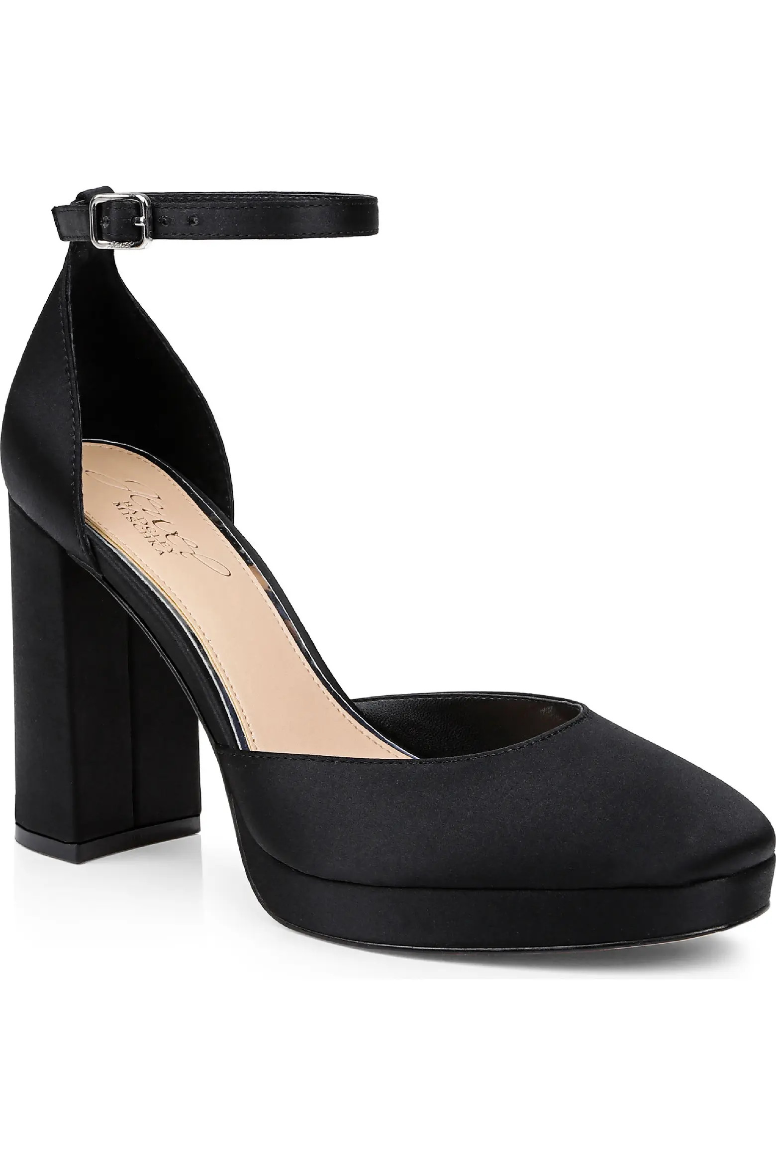 Jewel Badgley Mischka Stephanie Ankle Strap Platform Pump (Women) | Nordstrom | Nordstrom