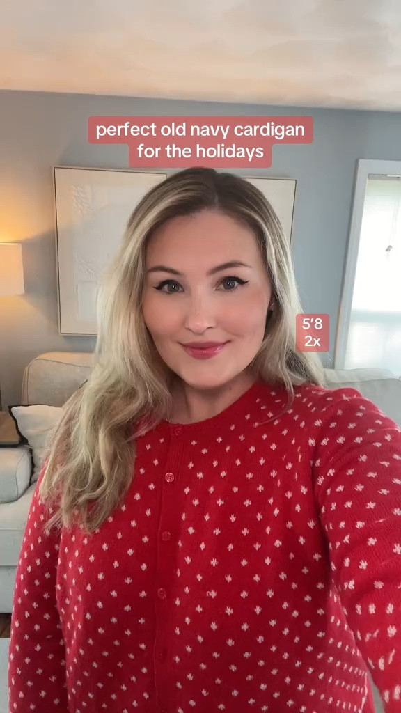 perfect red cardigan sweater for the holidays 

Wearing a 2x which is my true size and I’m 5’8 

#LTKPlusSize #LTKSeasonal #LTKHoliday