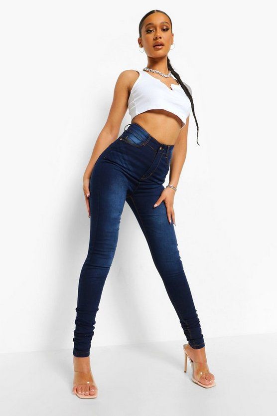 Tall Mid Rise Skinny Jeans | Boohoo.com (US & CA)