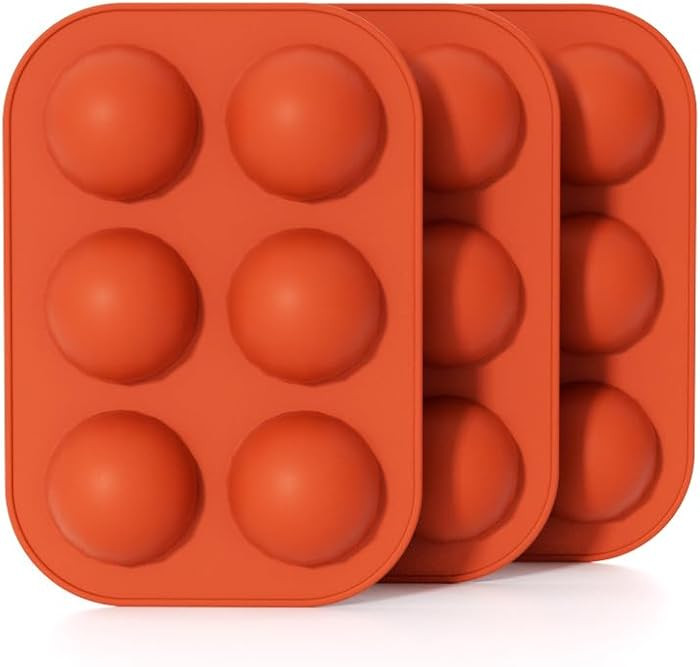 La chat 3 PCS Semi Circular Silicone Mold, Half Sphere Silicone Baking molds for Candy and chocol... | Amazon (US)