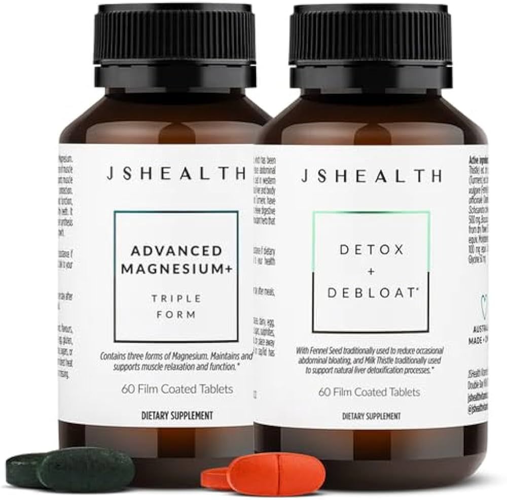 JSHealth Vitamins Bloating Bundle - Includes Detox + Debloat Liver Health Formula & Metabolism+ N... | Amazon (US)
