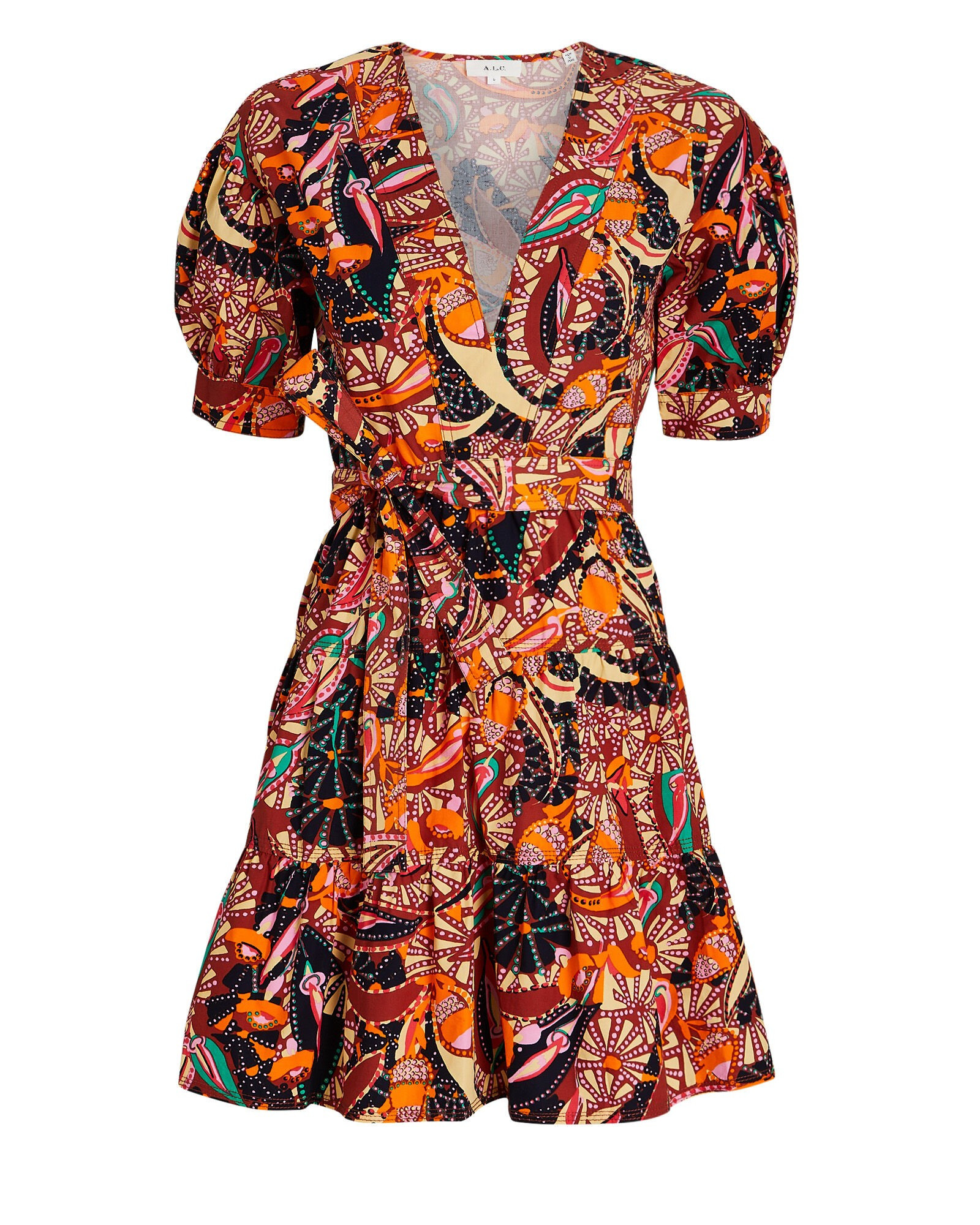 Carey Belted Printed Cotton Mini Dress | INTERMIX