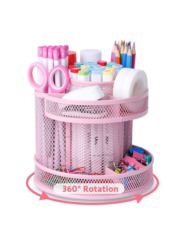 Cute Rotate Art Supply Organizer, Colored Pencil Holder - Art Caddy Accessories Carousel, Spinnin... | SHEIN