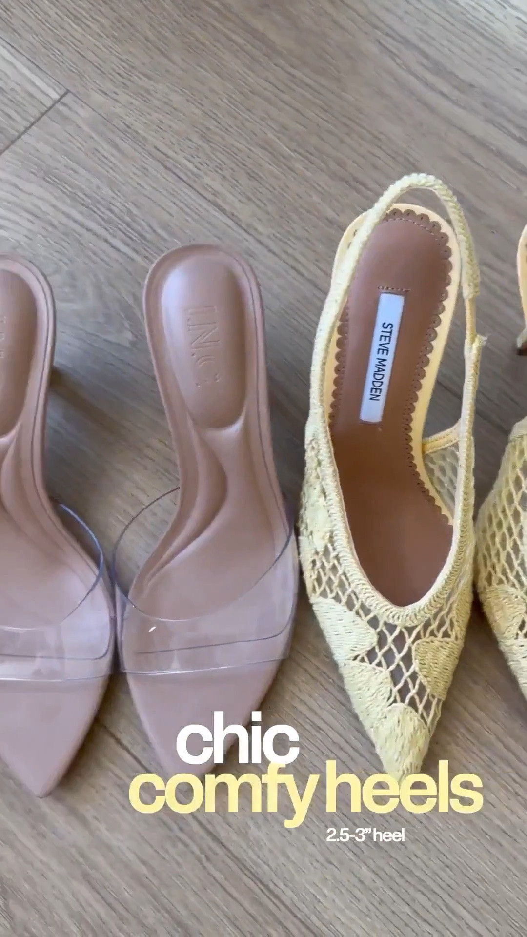 Omg the most chic comfy heels!!! ✨🤯💗
They’re all 2.5-3” heels

#LTKgrwm #LTKootd #LTKU