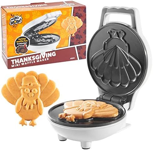 Thanksgiving Turkey Mini Waffle Maker - Make Holiday Breakfast Special for Kids & Adults w/ Cute ... | Amazon (US)