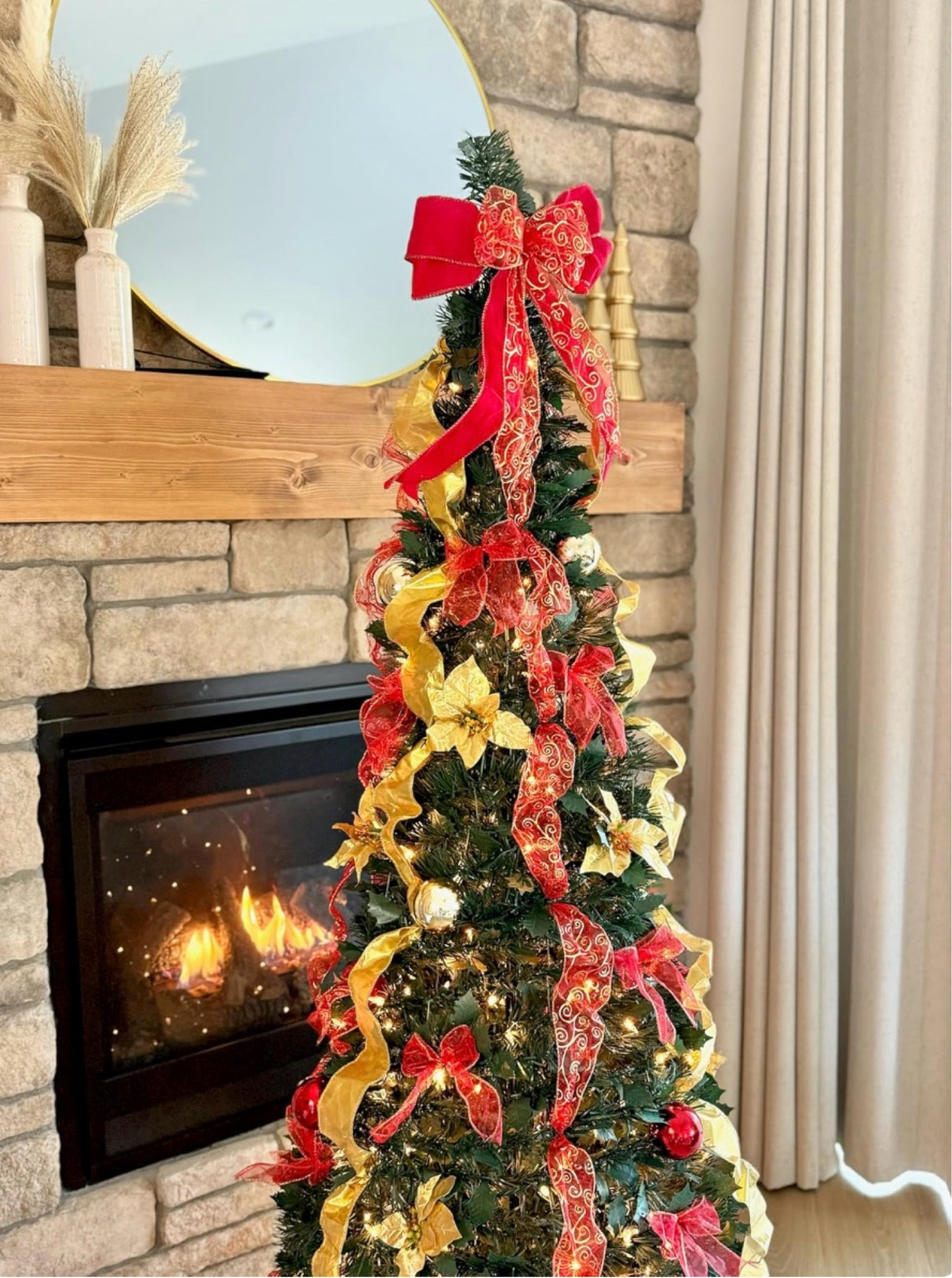 Pov: you have 1 min to set up your tree. This 6ft pre decorated tree is absolutely stunning! It can be set up indoors or outdoors & is easy to store!! 

#LTKSeasonal #LTKHoliday #LTKHome