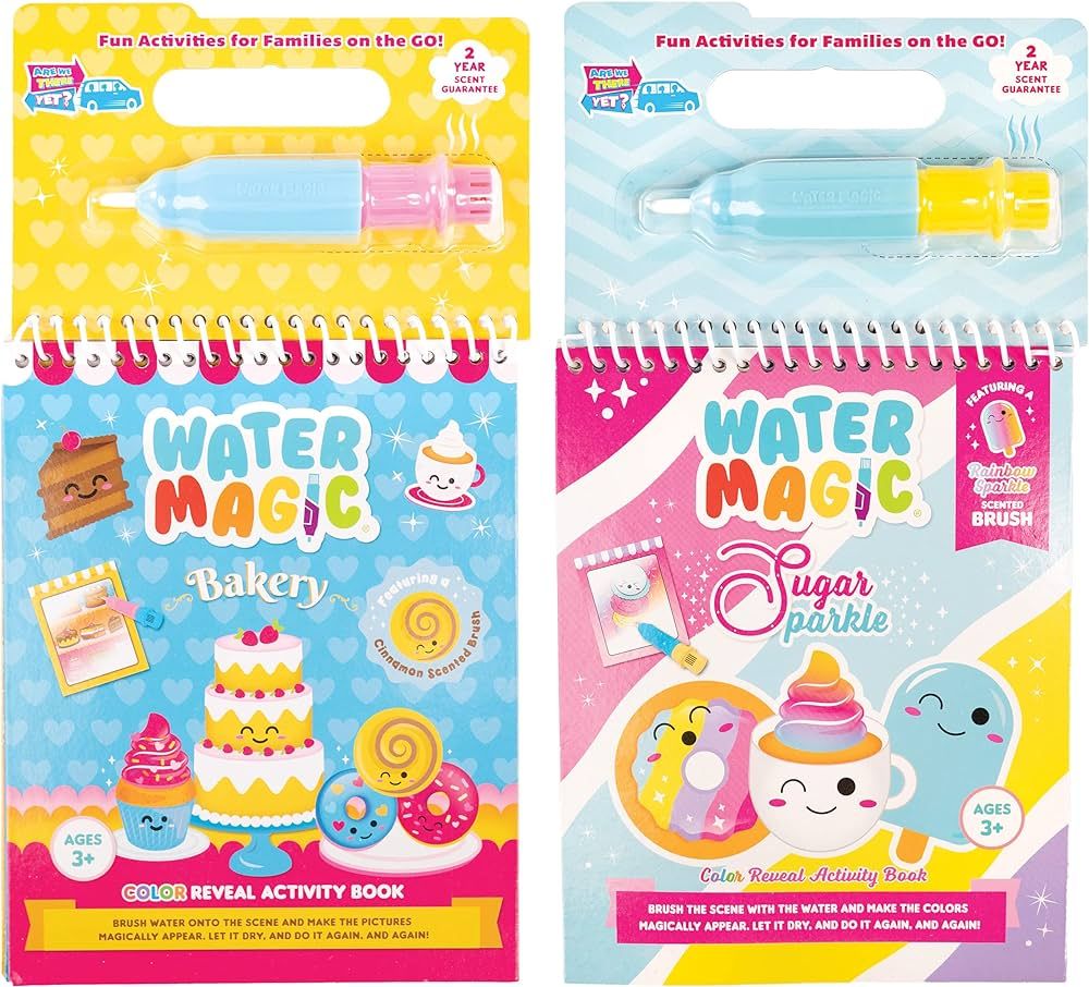 Water Magic - Scented Reusable Water Reveal Activity Books - No Mess, All Fun by Scentco (Bakery and Sweet Sparkle) | Amazon (US)