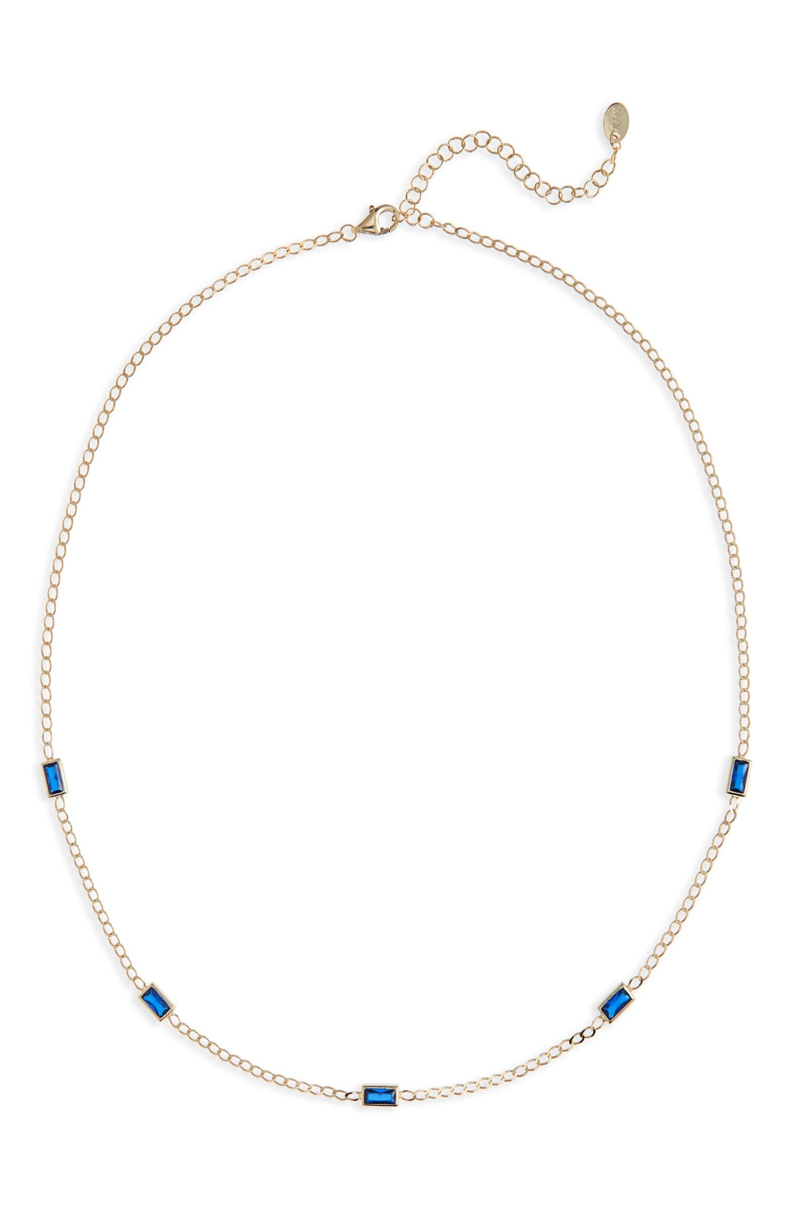 Baguette Station Necklace | Nordstrom