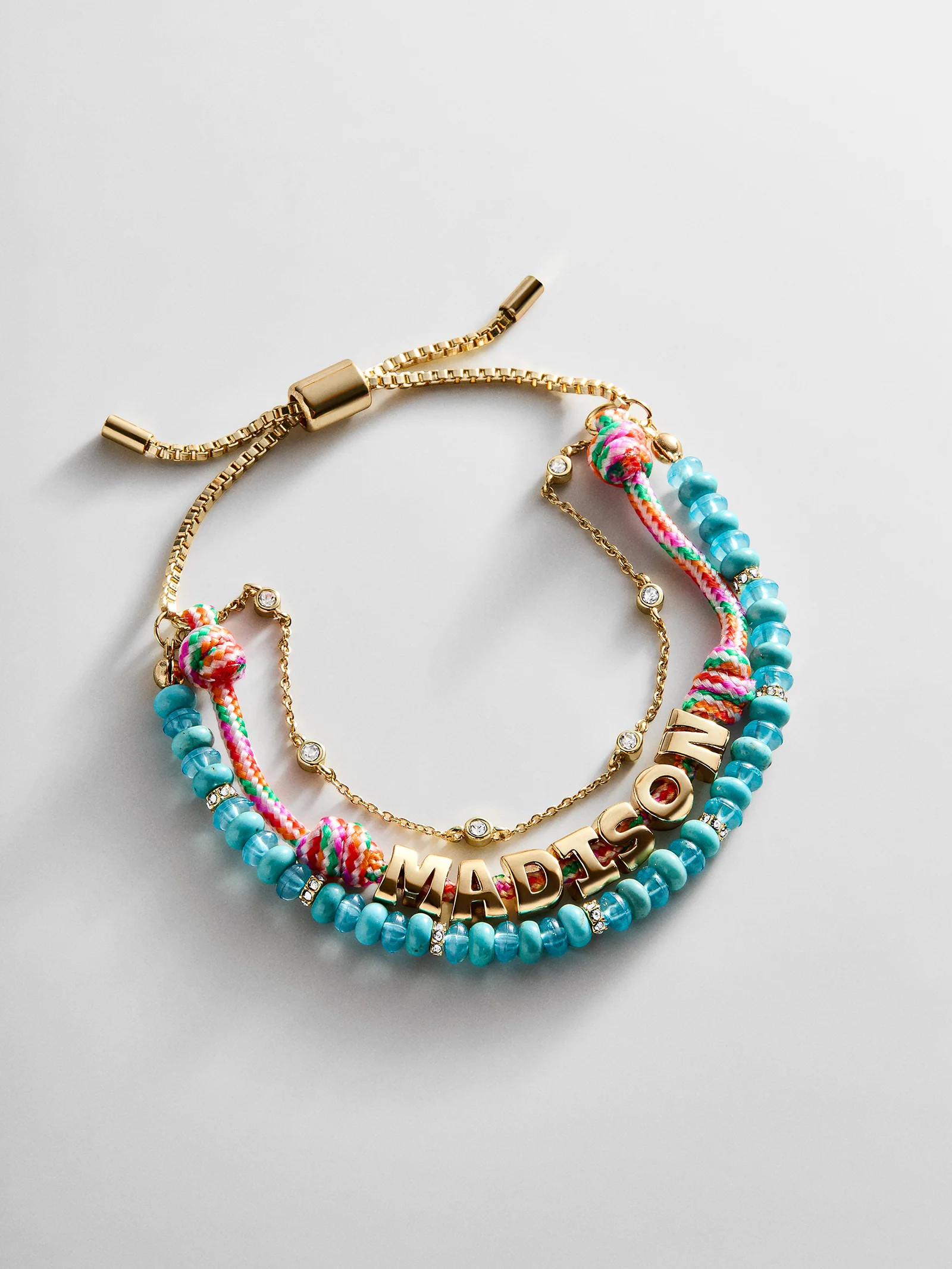 Rowan Semi-Precious Custom Layered Bracelet - Bora Bora | BaubleBar