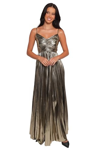 Petal & Pup Women's Naira Pleated Maxi Dress-Gold at Amazon Women\u2019s Clothing store | Amazon (US)
