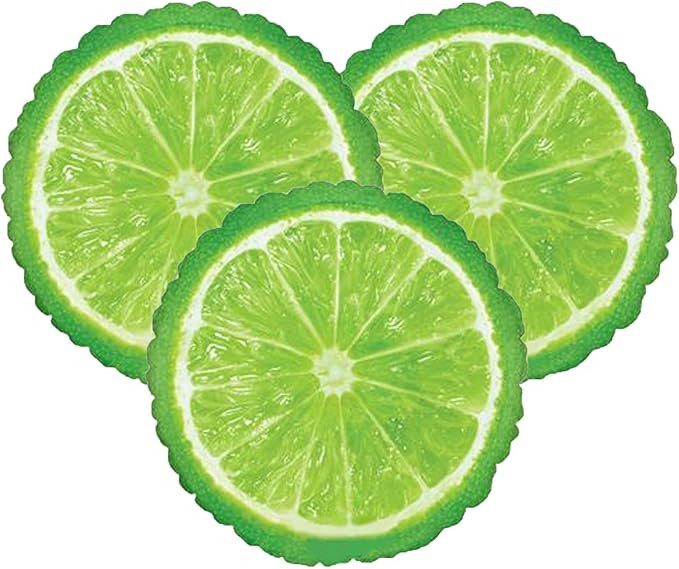 Set of 3 Realistic Bright Green Lime 21" Foil Party Balloons by Anagram | Amazon (US)