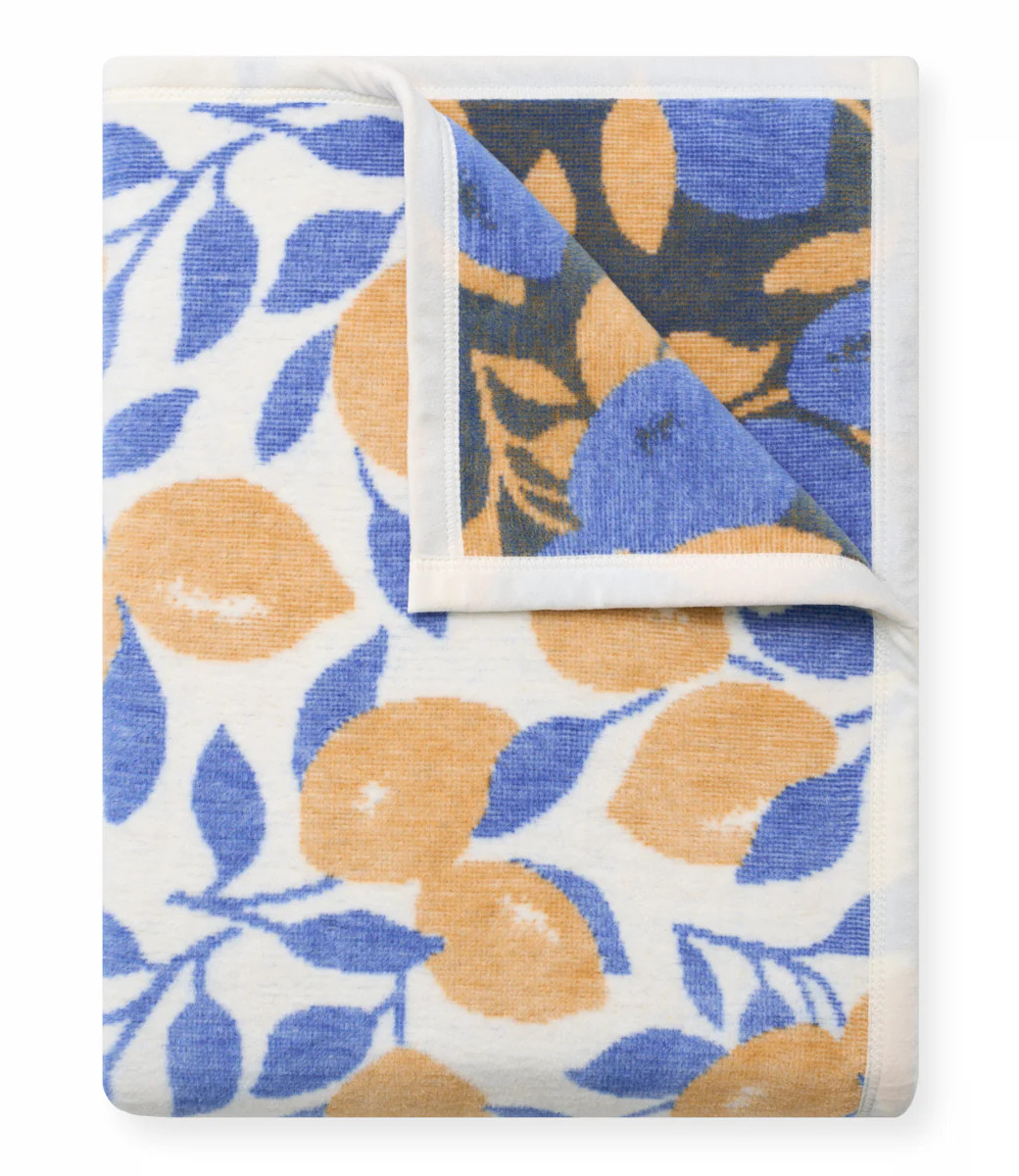 Mod Lemon Throw Blanket | ChappyWrap | ChappyWrap