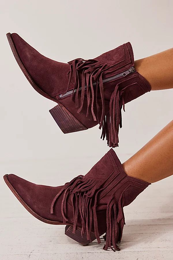 Lawless Fringe Western Boots by FP Collection at Free People, Fig, EU 37 | Free People (Global - UK&FR Excluded)
