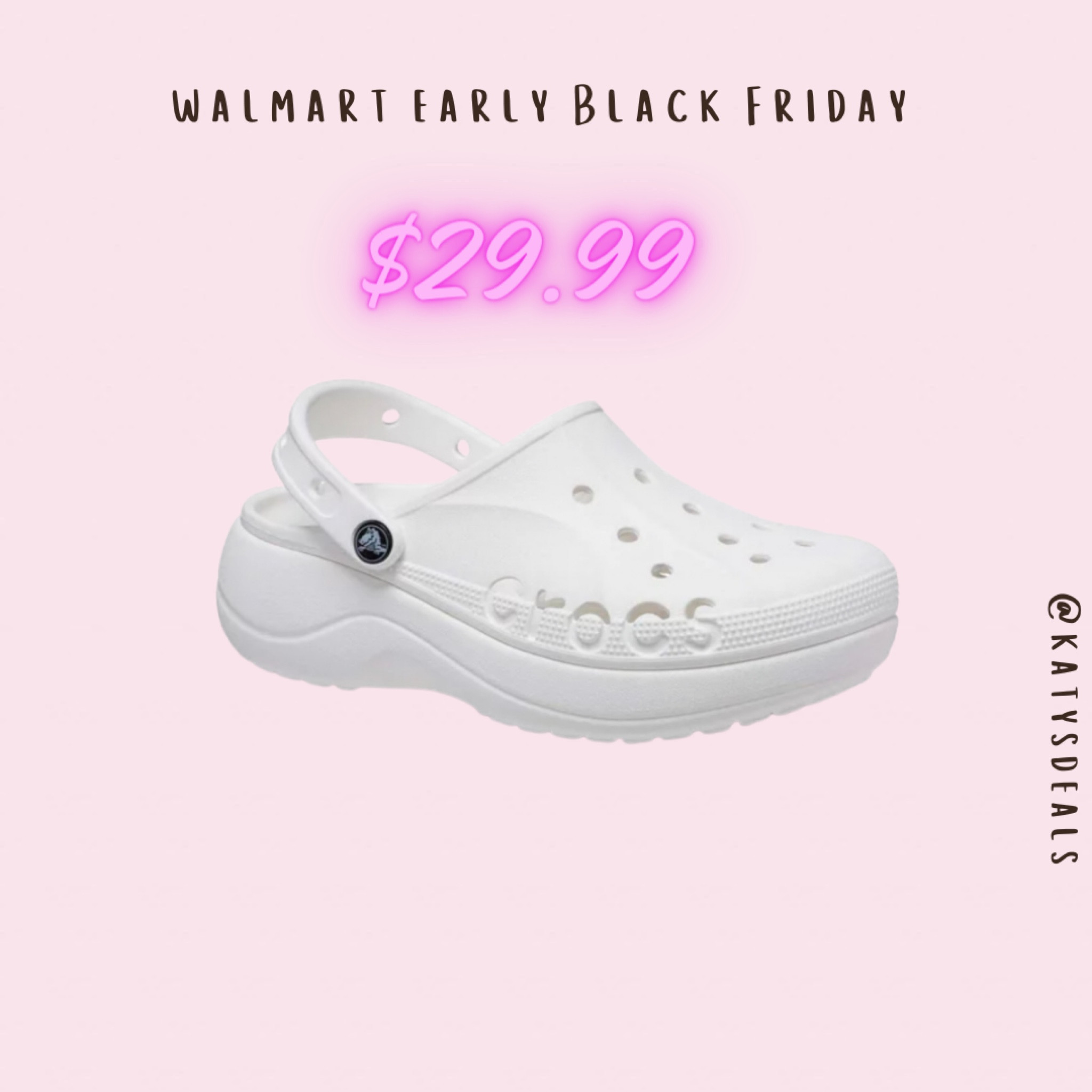 If your a croc lover these are less than $30 at Walmart Black Friday!!!

#walmart #blackfriday #crocs #salealert 

#LTKfindsunder50 #LTKCyberWeek #LTKsalealert