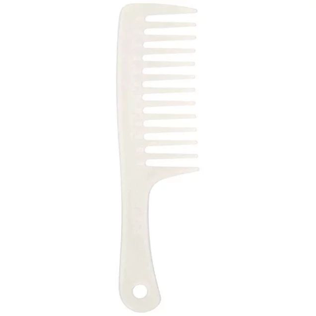 Comb, Wide Tooth Comb Wet or Dry Hair Milky White | Walmart (US)