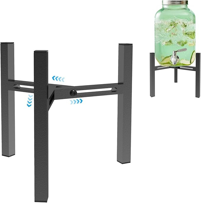 Adjustable Metal Drink Dispenser Stand Holder for 1-1.5 Gallon, Stable Beverage-Dispenser Stand f... | Amazon (US)