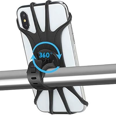 AONKEY Universal Bike Phone Mount, 360° Rotatable Phone Holder for Bike, Silicone Motorcycle Pho... | Amazon (US)