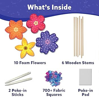 Skillmatics Art & Craft Activity - Poke-in Art Flower Bouquet, Mess-Free Sewing Art for Kids, Cra... | Amazon (US)