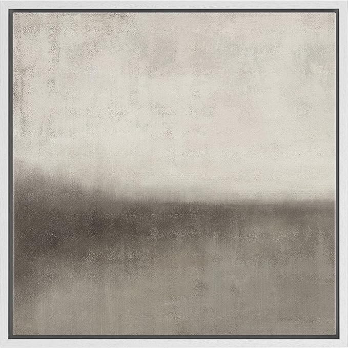 SIGNFORD Framed Canvas Print Wall Art Abstract Monochrome Gradient Neutral Tones Illustrations Mo... | Amazon (US)