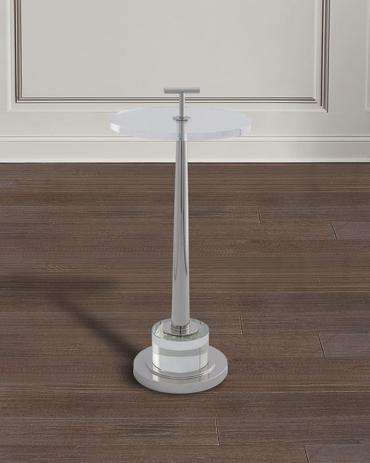 Toronto Nickel & Crystal Accent Table | Horchow
