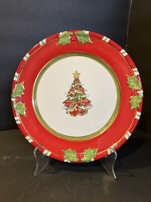 RARE Christopher Radko Letters to Santa 11” Dinner Plate Retired Christmas Tree  | eBay | eBay US