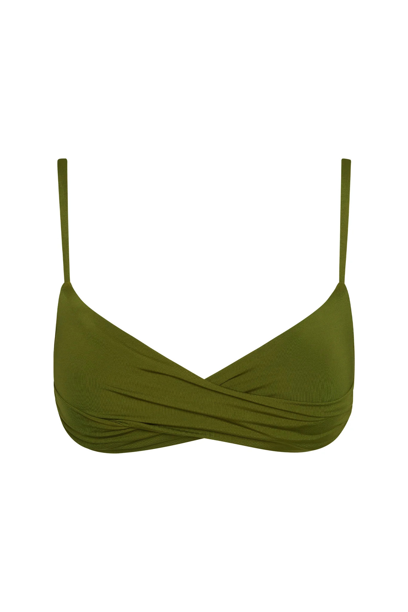 Bordeaux Top - Olive | Monday Swimwear