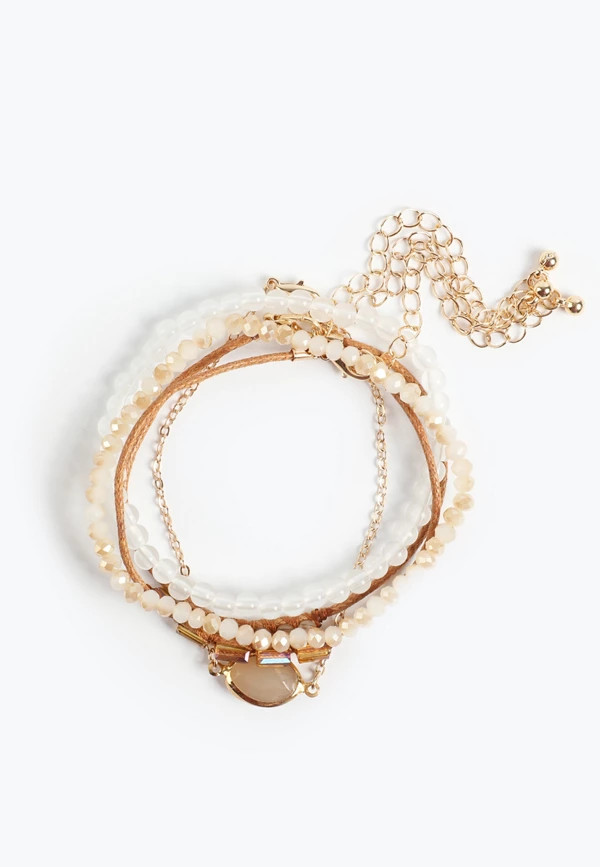 Neutral Mixed Bracelet Set | Maurices