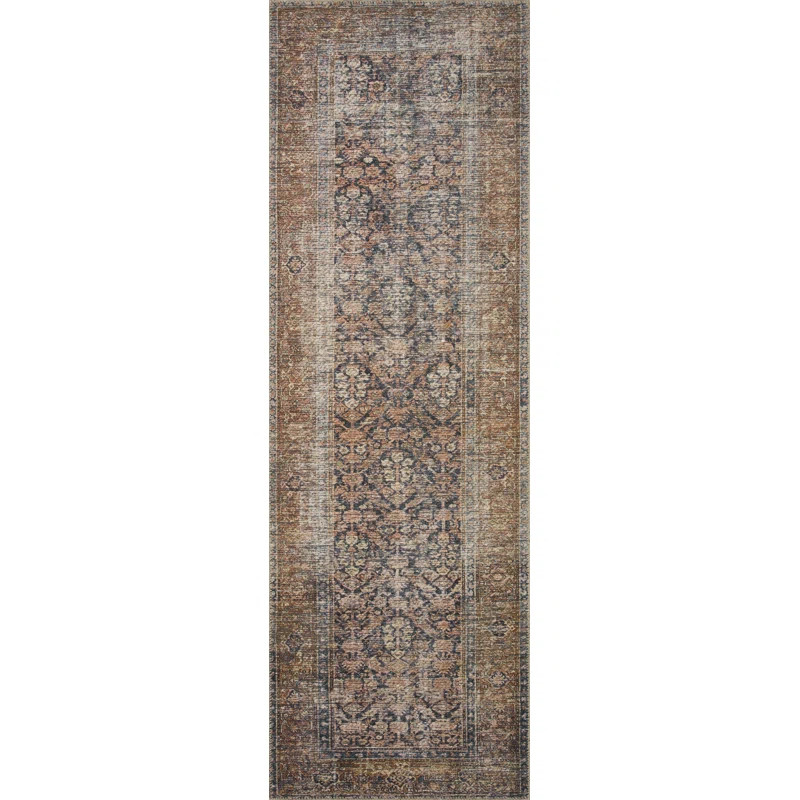 Billie Oriental Ink / Salmon Area Rug | Wayfair North America