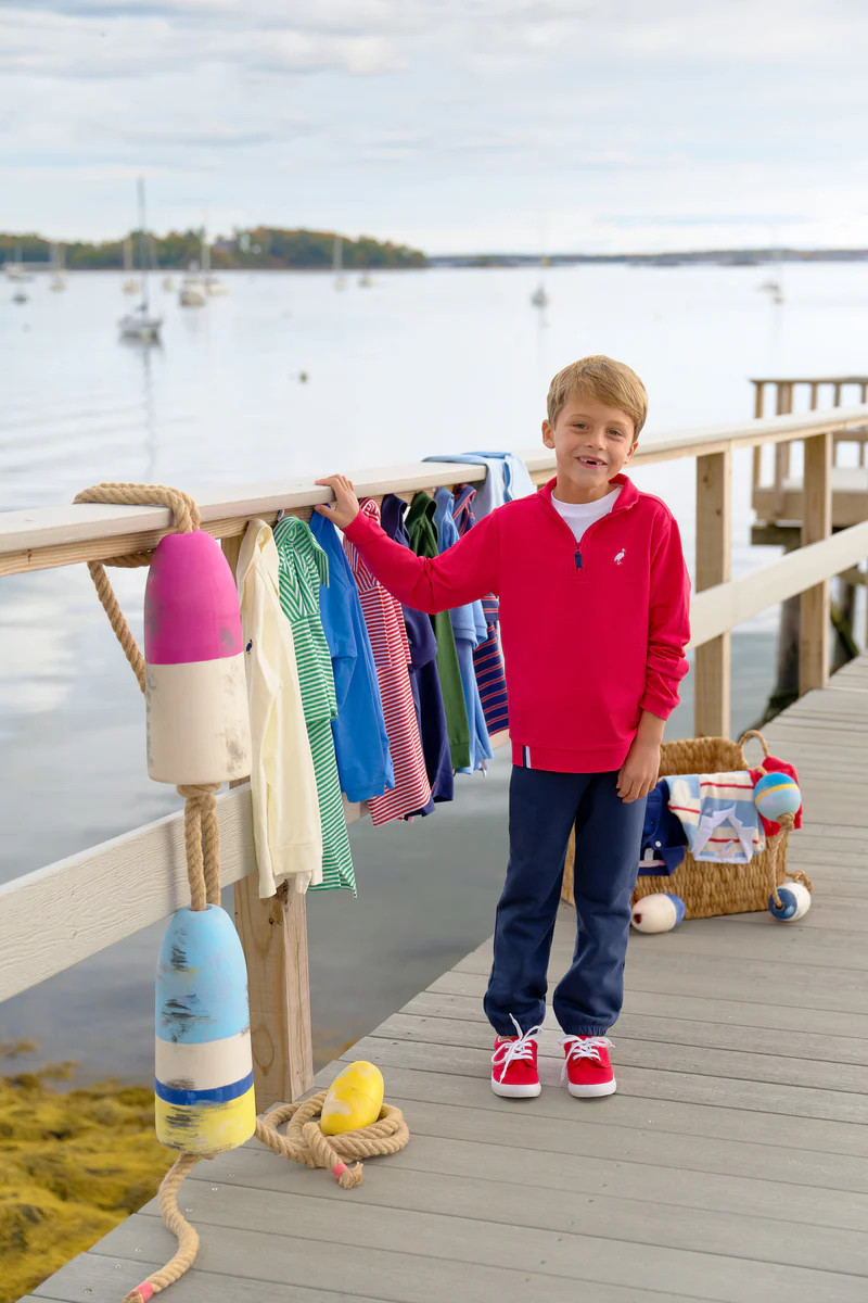 Prepletic™ Hayword Half-Zip - Richmond Red | The Beaufort Bonnet Company