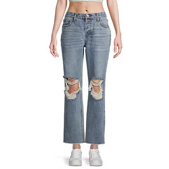 Arizona Juniors Womens Mid Rise Straight Leg Jean | JCPenney