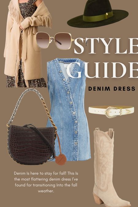 Style Guide: Denim dress

Beige fringe coat, Rails denim dress, white belt, sunglasses, brown purse and beige tall boots. 

#LTKSeasonal #LTKstyletip #LTKtravel