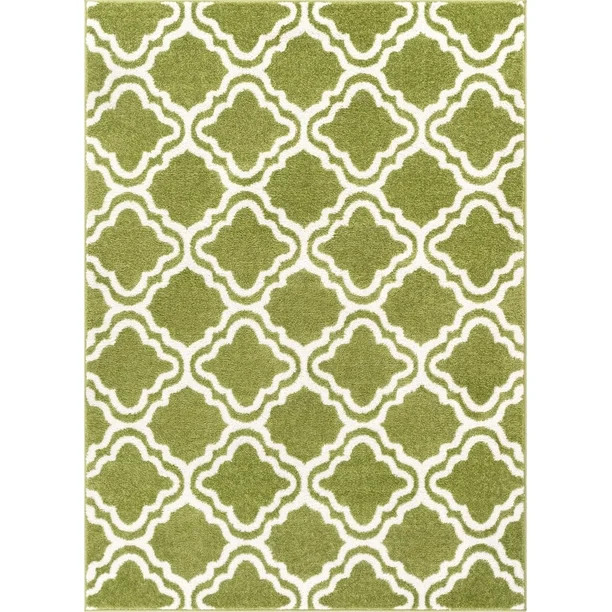 Well Woven StarBright Calipso Modern Trellis Kids Rug Green 7'10" x 10'6" Area Rug - Walmart.com | Walmart (US)