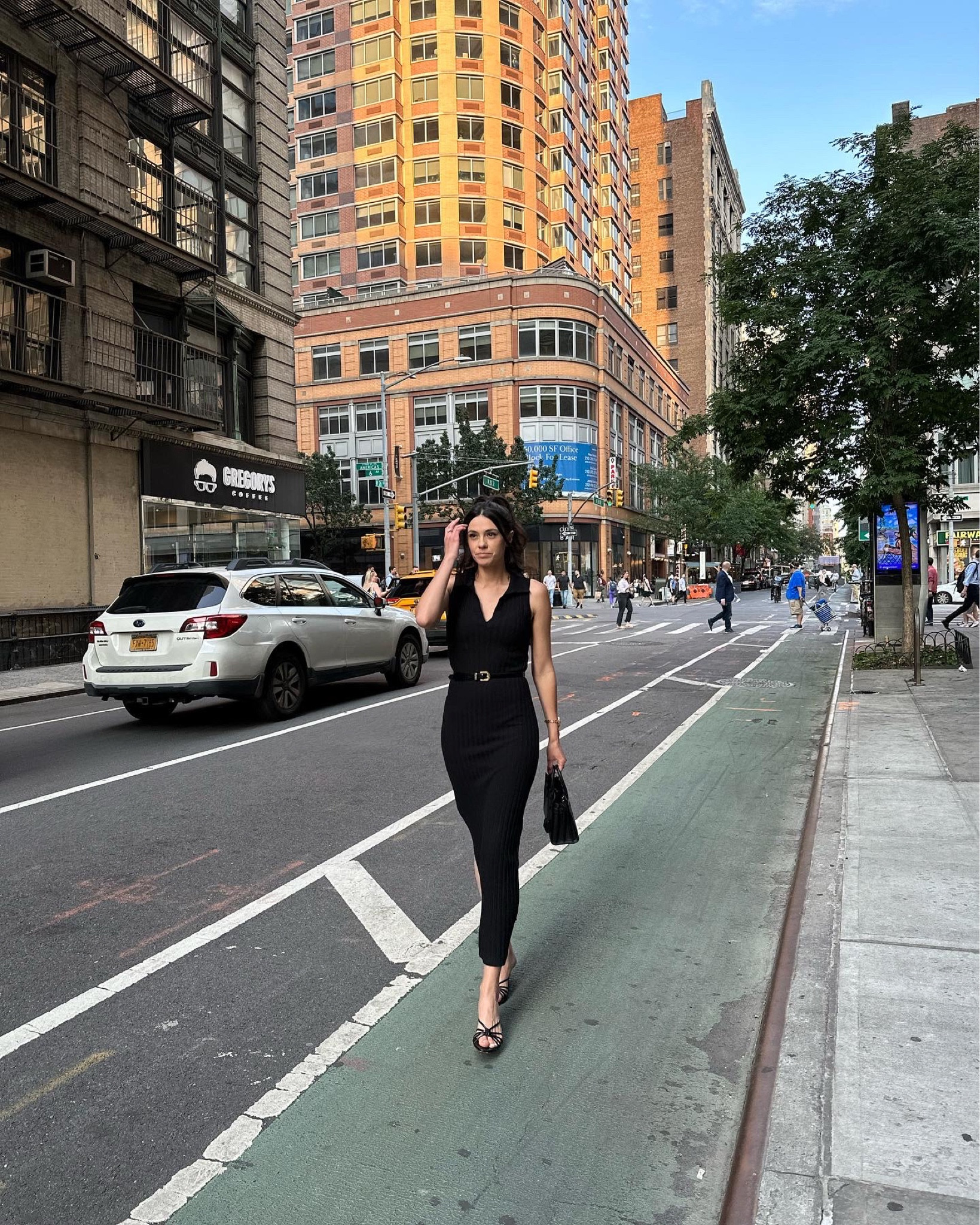 Summer in the city #streetstyle #nycstyle #summerstyle #aeyde 

#LTKstyletip #LTKshoecrush #LTKitbag