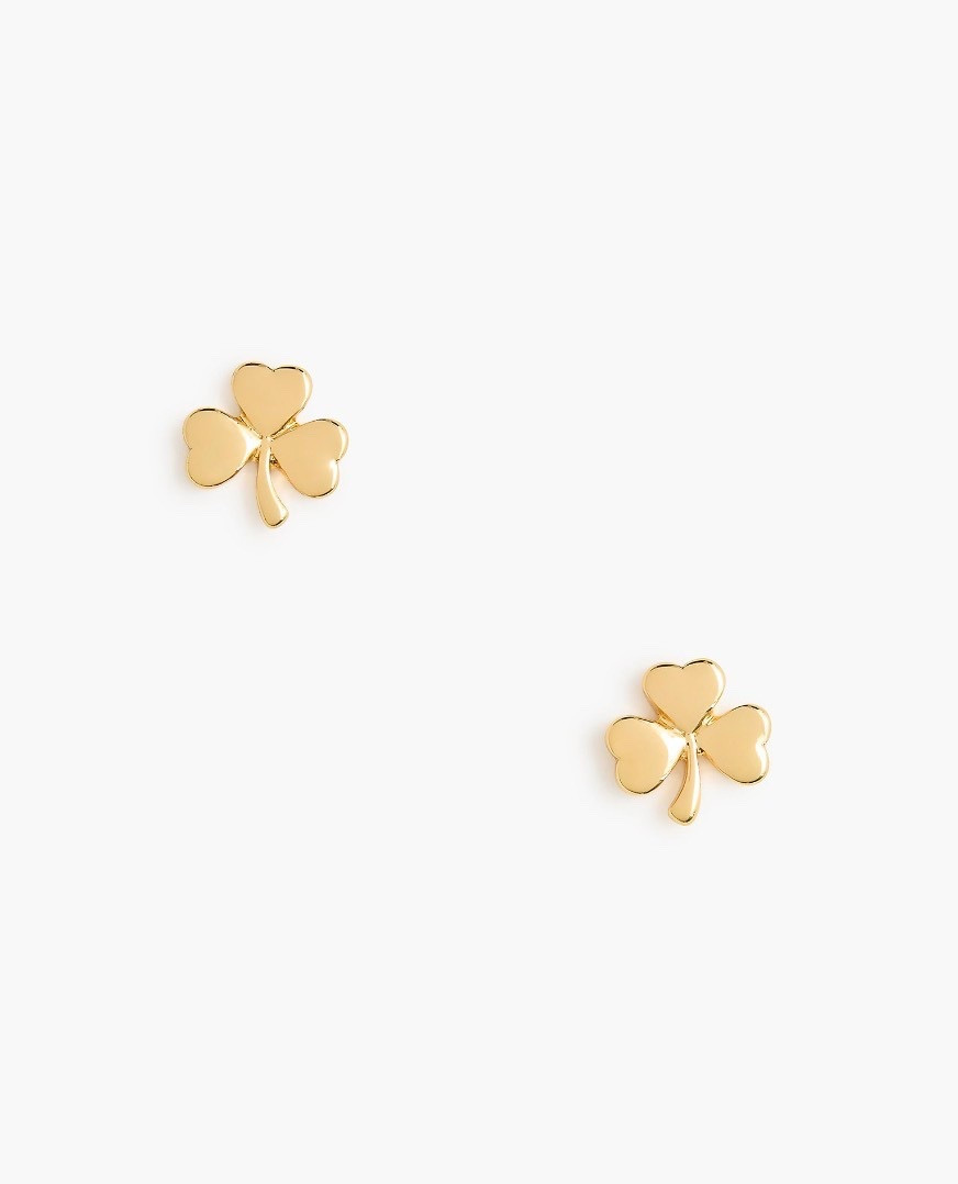 Shamrock stud earrings 