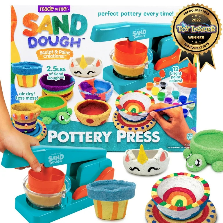 Made by Me! Sand Dough Sculpt & Paint Creations! Pottery Press Kit, Boys and Girls, Child, Ages 6... | Walmart (US)