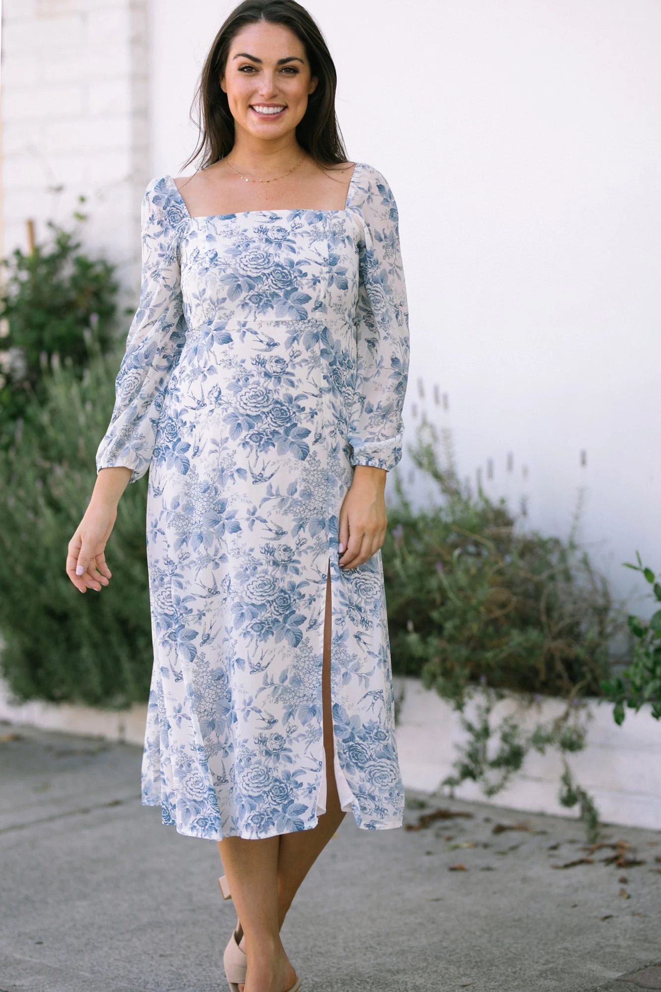 Kennedy Floral Midi Dress | Morning Lavender